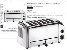 Dualit 6-slice stainless steel toaster. Store price 490 euros. DT01 T3P