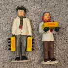 Vintage 1992 Coca-Cola Village Figurines Delivery Men Bottle Crates Christmas