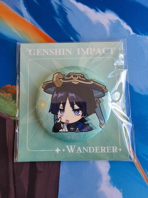 Genshin Impact Official Wanderer Sumeru Chibi Badge miHoYo