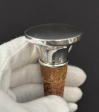 835 Silber Zierkorken mit Ausgiesser Halbmond Krone