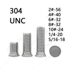 304 Stainless Steel Pressure Riveting Flat Screws Bolts 2# 4# 6# 8# 10# 1/4 5/16