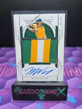 2024 Panini National Treasures Myles Naylor Patch Auto /99 Las Vegas Athletics