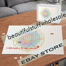 500 piece jigsaw puzzle Lotus embossed effect 2D zen spiritual