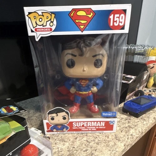 Funko Pop! Jumbo Superman Vinyl Figure DC Super Heroes #159 Walmart Exclusive