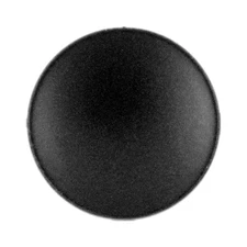 12 Pieces Concave Surface Metal Shank Buttons. 20mm 3/4 inch Matte Black