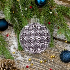 DIY Bead embroidery kit on a plastic base Christmas Decoration Craft gift
