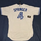 George Springer Signed Authentic Nike MLB Toronto Blue Jays Jersey Fanatics COA