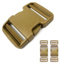 2 Inch Belt Buckle Clip, 2 Pack Quick Side Release Buckles Extra Thick Dual A...