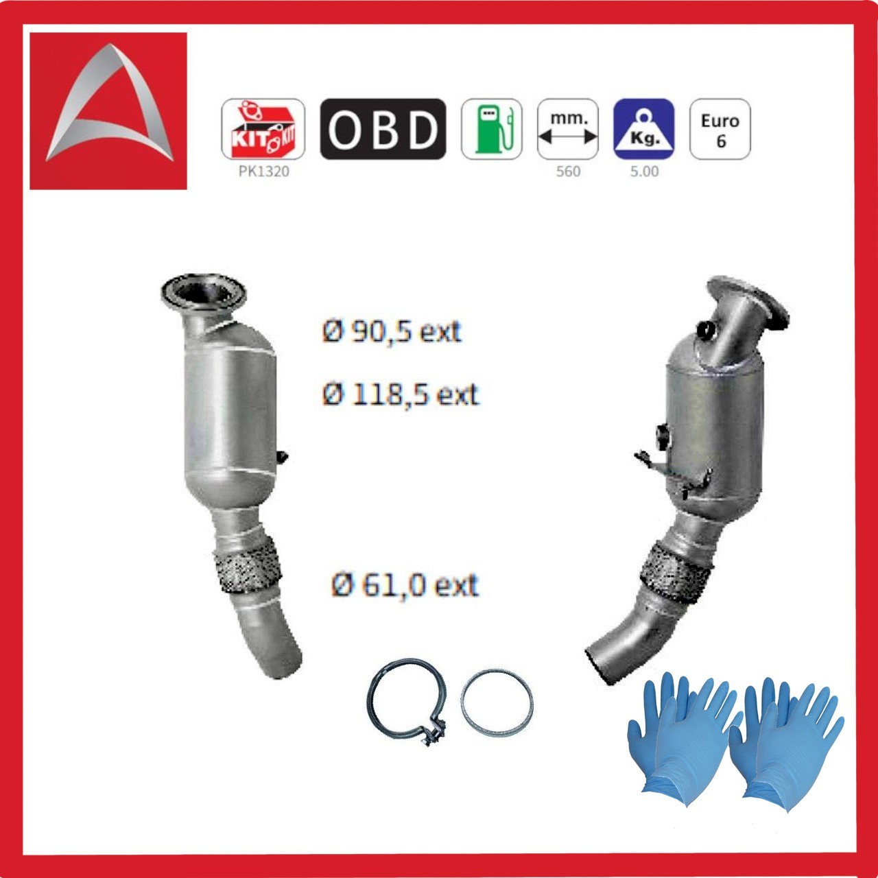 Catalizador para BMW Serie 1 BMW Serie 2 BMW Serie 3 BMW Serie 4 - 1499 ccm