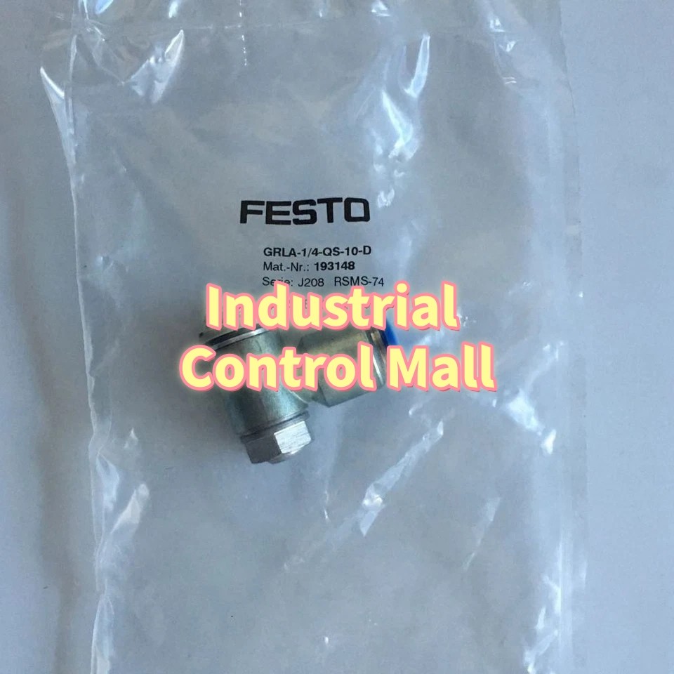 1pc New FESTO GRLA-1/4-QS-10-D ONE-WAY FLOW CONTROL VALVE 193148 GRLA14QS10D