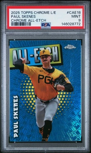 2025 Topps Chrome Logofractor - All-Etch Paul Skenes #CAE-18 PSA 9