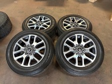 Set Of Used Oem 20 Grey Machined 22-26 Toyota Tundra Rims 26560r20 Tires Lt
