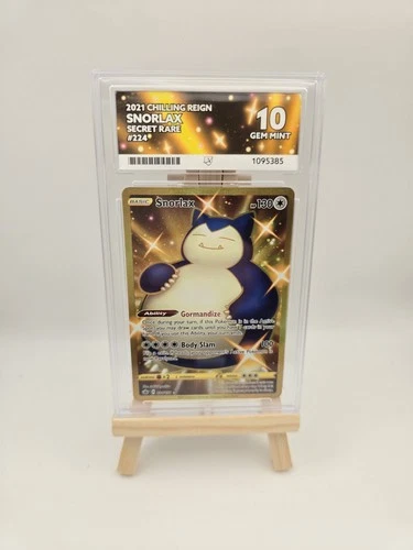 ACE 10 Snorlax Pokemon 224/198 Secret Rare Chilling Reign 224 Perfect Subs #224