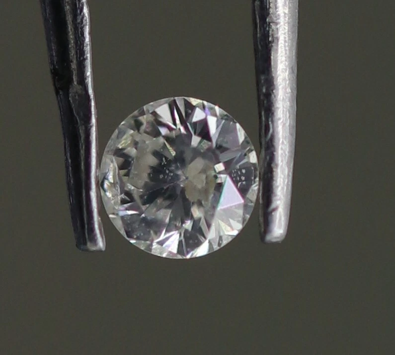 Natural Loose Diamond 0.052 Ct I Color SI3 Round Brilliant Cut Certified - Image 4 of 4