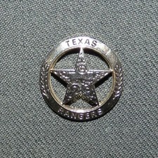 Vintage Texas Ranger Division Texas Rangers Star Badge Souvenir Lapel Pin