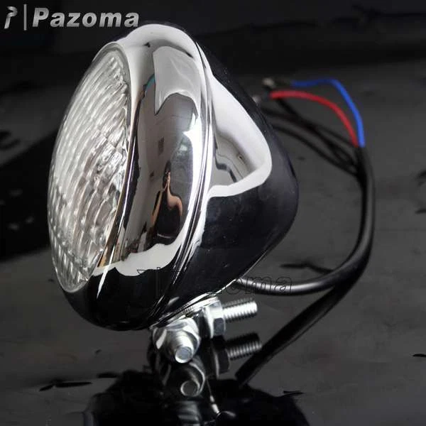 Luz de cabeza retro personalizada para motocicleta Harley Café Racer Bobber Chopper personalizada Foto 3 de 4