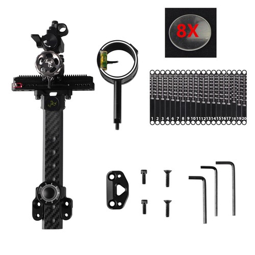 TX9610 Compound Bow Sight Carbon Rod Adjustable Competition Archery Target Shoot - Picture 19 of 19