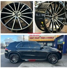 22 Wheels Fit Mercedes Gloss Black Machine Gl Ml With Tires Gl550 Gls Gle63 New