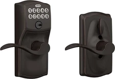 SCHLAGE FE595 CAM 716 ACC Camelot Keypad Entry & Flex-Lock In Aged Bronze
