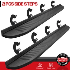 For 2019-2026 Silverado/Sierra 7" Nerf Bar Crew Cab Running Board Side Step D7