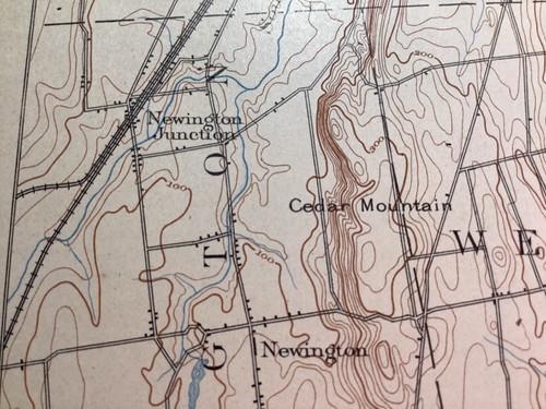 original 1905 USGS map of Middletown, Elmwood, Newington, Glastonbury, CT - Picture 7 of 12