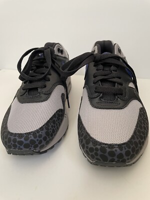 Nike Air Max 1 SE Safari Off Noir Blue Grey Reflective BQ6521-001 Size 8 Men New