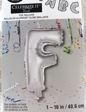 NEW Celebrate It Letter F Balloon Mylar 16-in Holographic Balloon