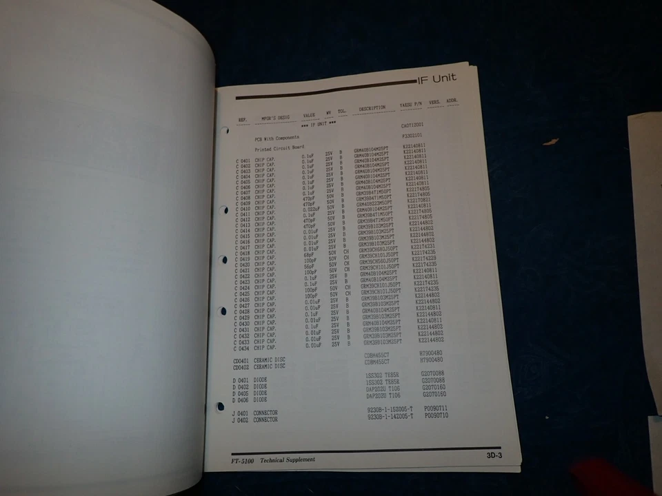 Yaesu Technical Supplement  FT-5100 - Image 2 of 4