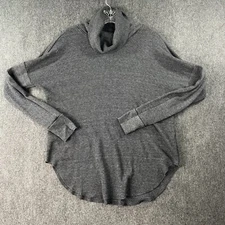 Michael Stars Top Women's Small Gray Charcoal Thermal Tunic Long Sleeve