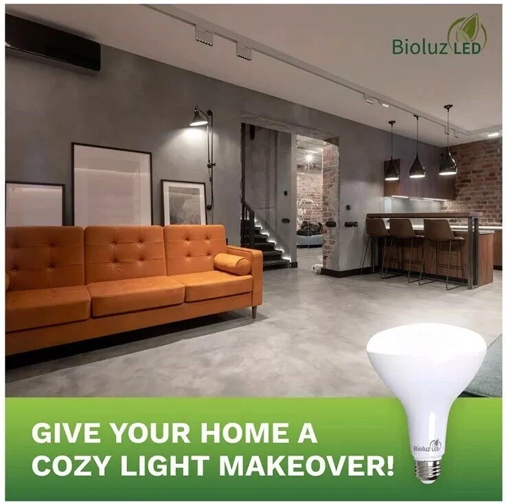 Qty 20 Bioluz LED Br20 Smooth 6w (50w Equivalent) 2700k 540 Lumen Dimmable Flood - Image 4 of 4