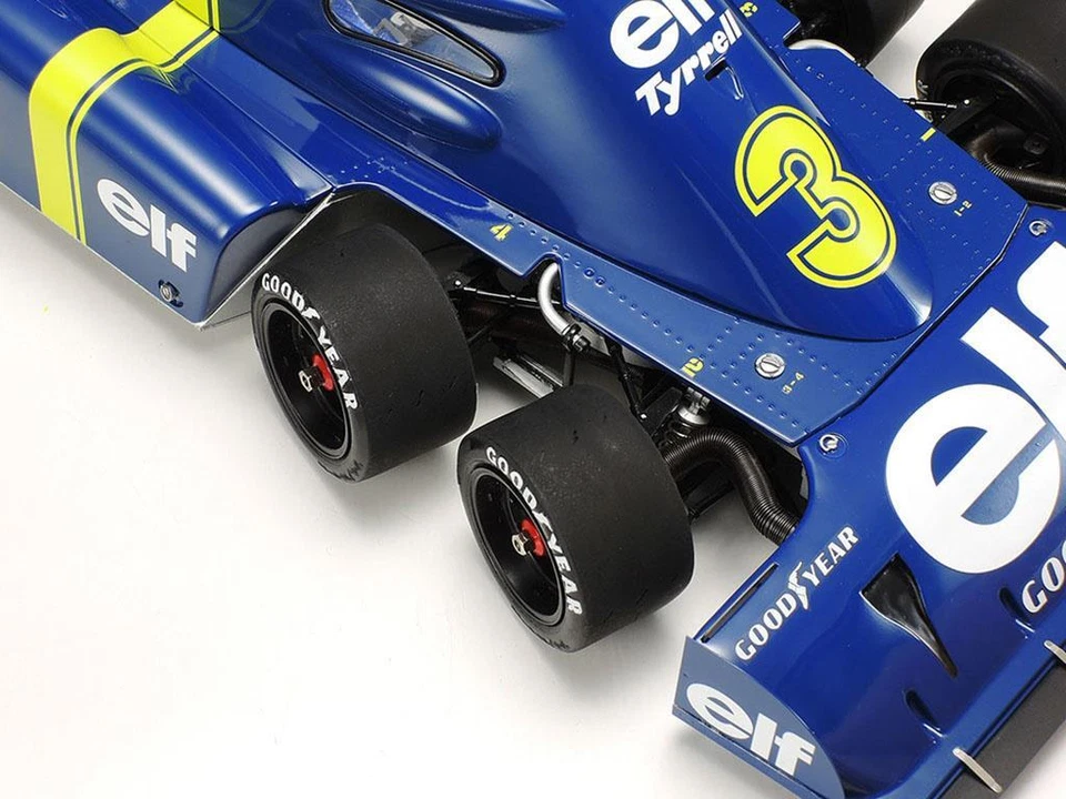Tamiya 12036 F1 Car Model Kit Elf Team P34 Six-Wheeler w/PE Parts 1/12 Scale Kit - Image 3 of 4