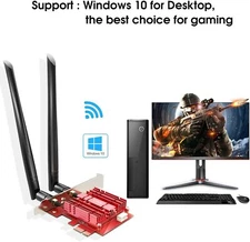 PCIE WiFi 6 Card AX200 AX3000M Bluetooth 5.1 Heat Sink Dual Band 5.8GHz/2.4GH...