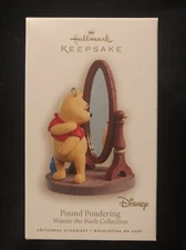 Hallmark Keepsake Ornament 2008 Pound Pondering Winnie the Pooh Mirror New