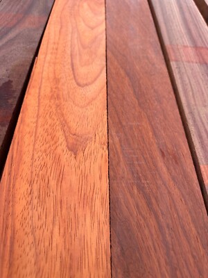 African Padauk Kiln dy 1'' lumber S2S, gun stock knife 1''x4''x36'' (2 pcs)