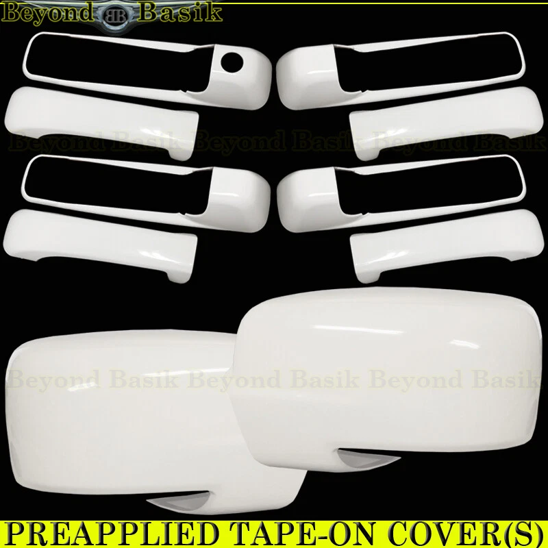 For 2013-2018 Dodge Ram Door Handle COVERS No PKH+Mirrors W/BSH PW7 BRIGHT WHITE - Изображение 4 из 4