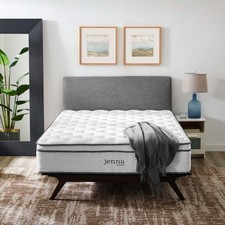 Modway Jenna 14" Innerspring and Memory Foam California King Mattress