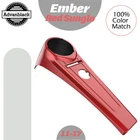 EMBER RED SUNGLO Advanblack Extended Tank Dash Console Fits 11-17 Harley Softail