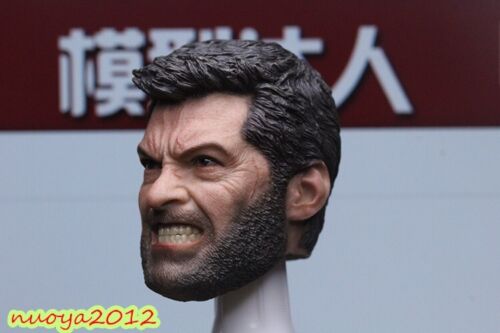 1:6Head Sculpt Angry Ver Wolverine Logan Head Carved Hugh Jackman Fit 12"PH Body - Picture 14 of 16