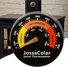 JossaColar Wood Stove Thermometer Log Burner 1 pcs, multicolor 