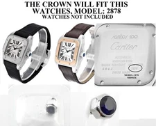 New Cartier Santos 100 Midsize Crown W20106X8, W20107X7 Model: 2878