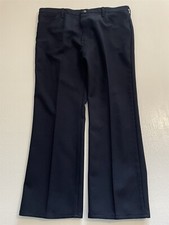 VTG Wrangler 40 x 30 USA MADE Dark Navy Wrancher Boot Cut Dress Jeans 82NV