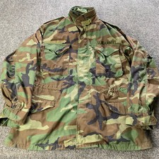 VTG U.S. Army Camo Coat Jacket Cold Weather Mens Medium Regular BDU Woodland
