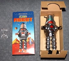 Schylling Toys Collector Series Chrome Silver Mechanical Planet Key Robot - NIB!
