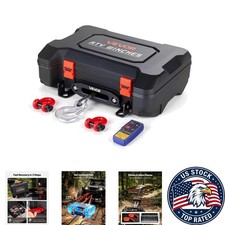 Portable 12v Dc Electric Winch 6000lb Capacity Wireless Control For Atv Utv Portable 12v Dc Electric Winch 6000lb Capacity Wireless Control For Atv Utv