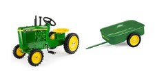 John Deere 4440 Pedal Tractor W/ Steel Trailer - Lp81017a