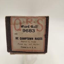 De Camptown Races Stephen Foster QRS Player Piano Roll 9683 Jeff Watters
