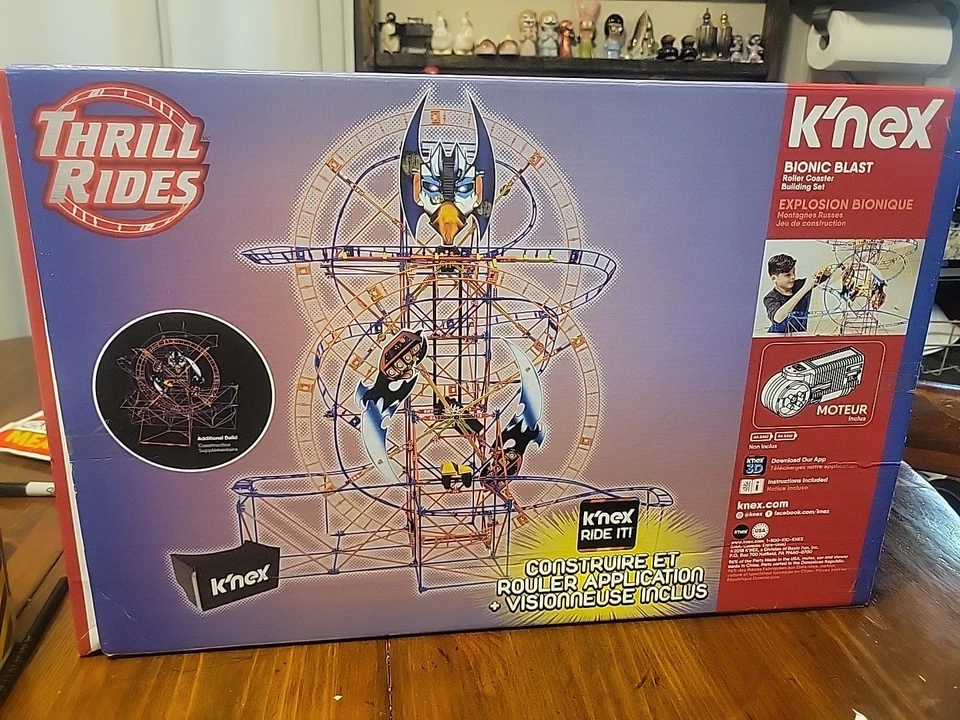 K'NEX Thrill Rides Bionic Blast Roller Coaster Building Set New - Image 2 of 2