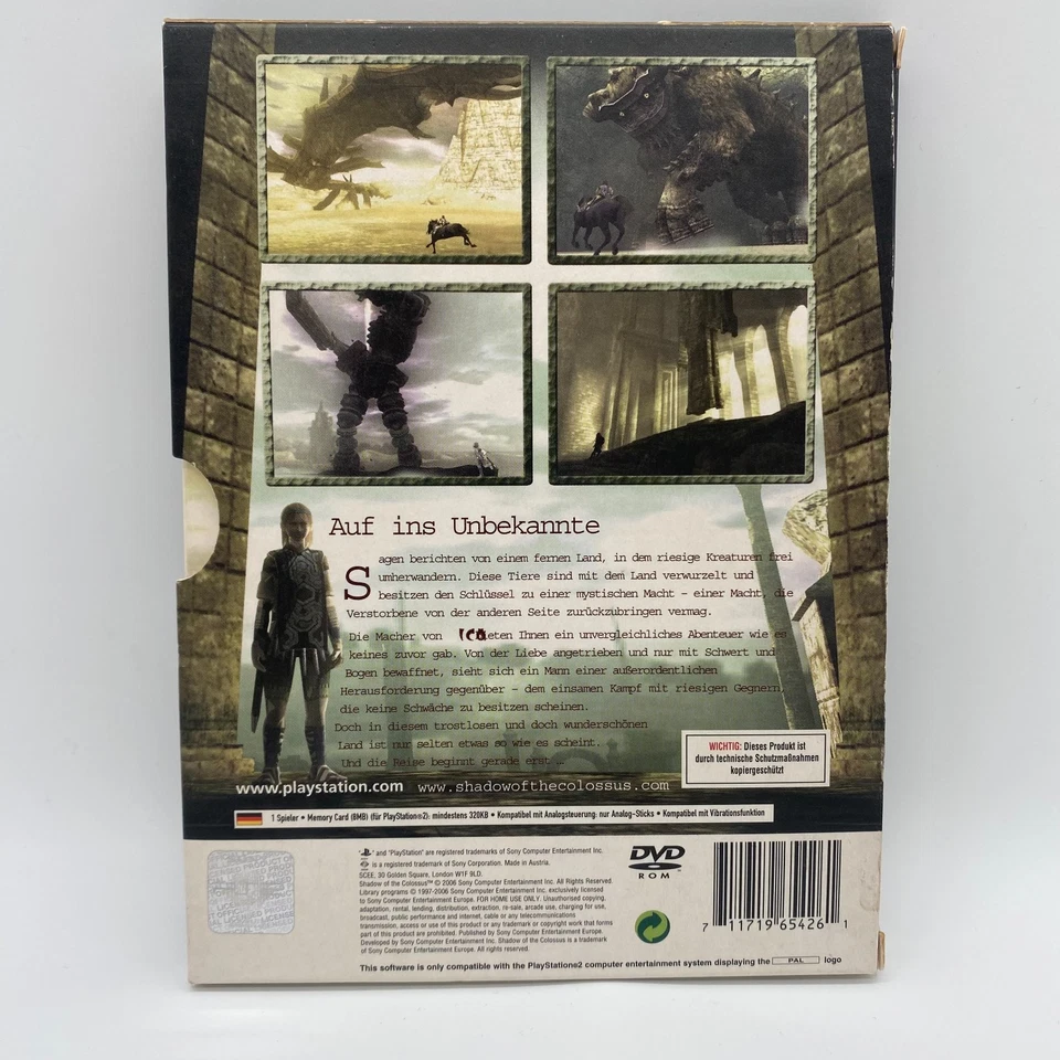 Shadow of the Colossus PS2 PAL CIB OVP Action Adventure Puzzle Kultklassiker - Bild 2 von 4