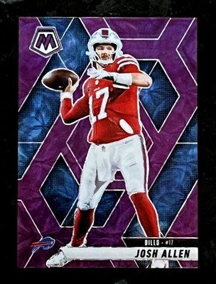 Josh Allen 2025 Panini Mosaic Purple Scope Prizm Buffalo Bills #150