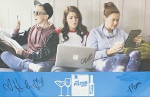 Grace Helbig/Hannah Hart/Mamrie Hart Autographed Signed No Filter Comedy Poster